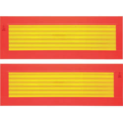 IWH ECE 70 097607 Bande d'avertissement orange (fluorescent), jaune réfléchissant 1 pc(s) (L x l) 565 mm x 195 mm