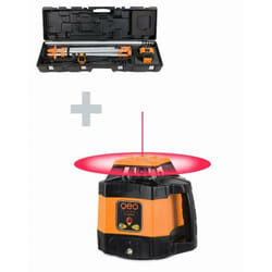 Pack laser rotatif fl 220HV + trépied + mire + valise Geo Fennel 220000-BC