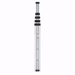 Mire aluminium BS 15-0 GEO FENNEL 5 m - 486-BS - Mire de nivellement de haute qualité, profil hexagonal robuste en aluminium, ...