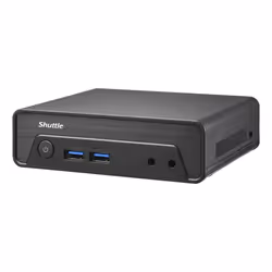 Shuttle Nano PC NE1010BA, Windows 11 Pro,Intel N 100, 8GB DDR4, 128GB M.2, 1x HDMI, 1x DP, 6x USB, 1x LAN, FANLESS, 24/7, VESA - Vue supplémentaire 2