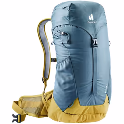 Deuter AC LITE 24, Haut, Randonnée, Bleu, Jaune, Polyamide, Polyester, Polyuréthane, 600 D, Poche latérale, Pochette supérieu ...