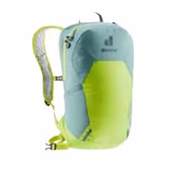 Deuter Speed Lite 13, Haut, Randonnée, Bleu, Vert, Polyamide, 140 D, Poche latérale, Pochette supérieure