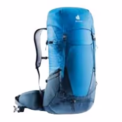 Deuter Futura 32, Haut, Dos rembourré, Ceinture, Randonnée, Bleu, Polyamide, Polyéthersulfone (PES), Acier
