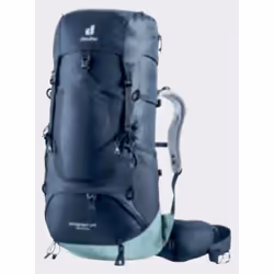 Deuter Aircontact Lite 35 + 10 SL, Structure interne, Haut, Randonnée, Bleu, Unisexe, Polyamide, Polyester
