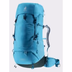 Deuter Aircontact Lite 45 + 10 SL, Structure interne, Haut, Randonnée, Bleu, Unisexe, Polyamide, Polyester