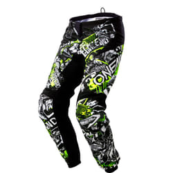 Oneal Element Attack Pantalon Motocross pour les jeunes, noir-jaune, taille XL