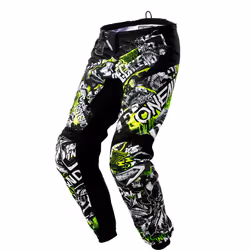 Oneal Element Attack Pantalon Motocross pour les jeunes, noir-jaune, taille XL