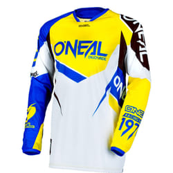 O´Neal Hardwear Flow True Maillot, bleu-jaune, taille S pour Hommes