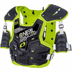 O`Neal PXR Plastron, noir-vert pour Hommes