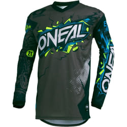 Oneal Element Villain Maillot de Motocross de jeunesse, gris, taille XL