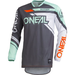 Oneal Hardwear Rizer Maillot de motocross, gris-vert, taille M pour Hommes