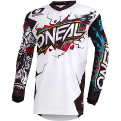 Oneal Element Villain Maillot de motocross, blanc, taille S pour Hommes