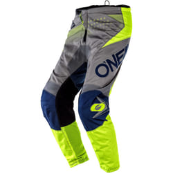Oneal Element Factor Pantalon Motocross, bleu-jaune, taille 30 pour Hommes