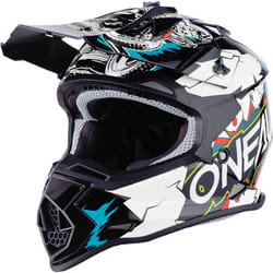 Oneal 2Series Villain Casque de motocross pour jeunes, blanc, taille M