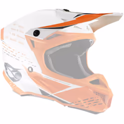 Oneal 5Series Polyacrylite Trace Pic casque, blanc-orange pour Hommes