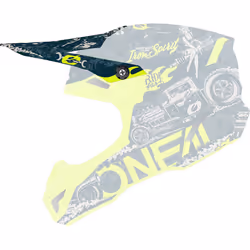 Oneal 5Series Polyacrylite HR Pic casque, jaune-bleu pour Hommes