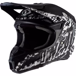 Oneal 5Series Polyacrylite Rider Casque de motocross, noir-blanc, taille 2XL pour Hommes