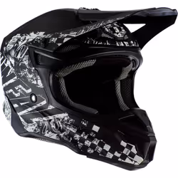 Oneal 5Series Polyacrylite Rider Casque de motocross, noir-blanc, taille 2XL pour Hommes