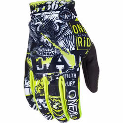 Oneal Matrix Attack 2 Gants Motocross, noir-jaune, taille S pour Hommes