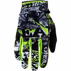 Oneal Matrix Attack 2 Gants Motocross Jeunes, noir-jaune, taille M