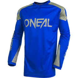 Oneal Matrix Ridewear Maillot motocross, gris-bleu, taille S pour Hommes