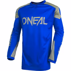 Oneal Matrix Ridewear Maillot motocross, gris-bleu, taille M pour Hommes