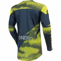 Oneal Mayhem Covert Maillot motocross, gris-jaune, taille S pour Hommes