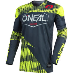 Oneal Mayhem Covert Maillot motocross, gris-jaune, taille M pour Hommes