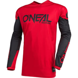 Oneal Element Threat Maillot motocross, noir-rouge, taille L pour Hommes