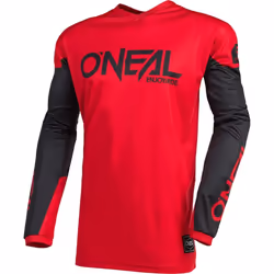 Oneal Element Threat Maillot motocross, noir-rouge, taille 2XL pour Hommes