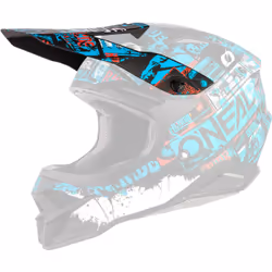 Oneal 3Series Ride V22 Casque Peak, bleu pour Hommes