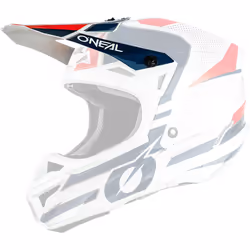 Oneal 5Series Polyacrylite Sleek Pic casque, blanc-rouge pour Hommes