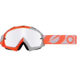 Oneal B-10 Twoface Silver Mirror Lunettes de motocross, gris-orange pour Hommes