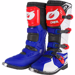 Oneal Rider Pro Bottes motocross, rouge-bleu, taille 43 pour Hommes