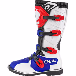 Oneal Rider Pro Bottes motocross, rouge-bleu, taille 45 pour Hommes