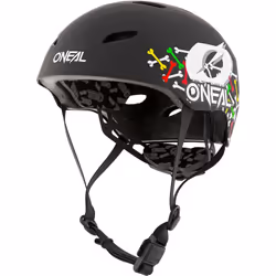 Oneal Dirt Lid Skulls Casque de vélo pour les jeunes, noir-blanc, taille L