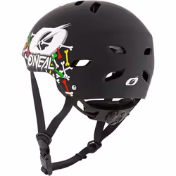 Oneal Dirt Lid Skulls Casque de vélo pour les jeunes, noir-blanc, taille L