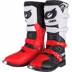 Oneal Rider Pro Bottes motocross, noir-blanc-rouge, taille 42 pour Hommes