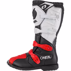 Oneal Rider Pro Bottes motocross, noir-blanc-rouge, taille 44 pour Hommes