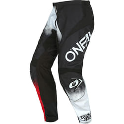 Oneal Element Racewear V.22 Pantalon de motocross, noir-blanc-rouge, taille 28 pour Hommes
