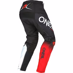 Oneal Element Racewear V.22 Pantalon de motocross, noir-blanc-rouge, taille 28 pour Hommes