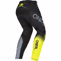 Oneal Element Racewear V.22 Pantalon de motocross, noir-jaune, taille 28 pour Hommes