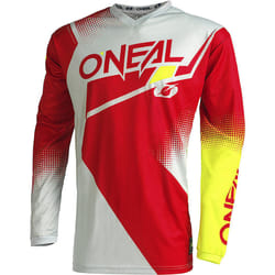 Oneal Element Racewear V.22 Maillot de motocross, rouge-jaune, taille S pour Hommes