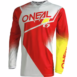 Oneal Element Racewear V.22 Maillot de motocross, rouge-jaune, taille XL pour Hommes