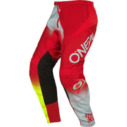 Oneal Element Racewear V.22 Pantalon de motocross, rouge-jaune, taille 32 pour Hommes