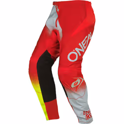 Oneal Element Racewear V.22 Pantalon de motocross, rouge-jaune, taille 36 pour Hommes