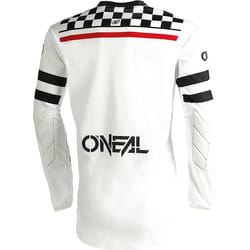 Oneal Element Squadron V.22 Maillot de motocross, noir-blanc-rouge, taille S pour Hommes