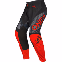 Oneal Element Camo V.22 Pantalon de motocross, noir-rouge, taille 28 pour Hommes