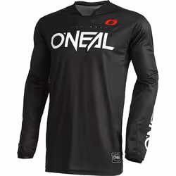 Oneal Elite Classic Maillot de motocross, noir-blanc, taille L pour Hommes