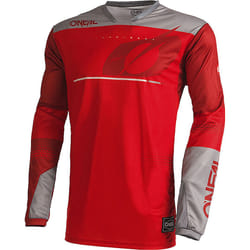 Oneal Haze Maillot de motocross, gris-rouge, taille 2XL pour Hommes
